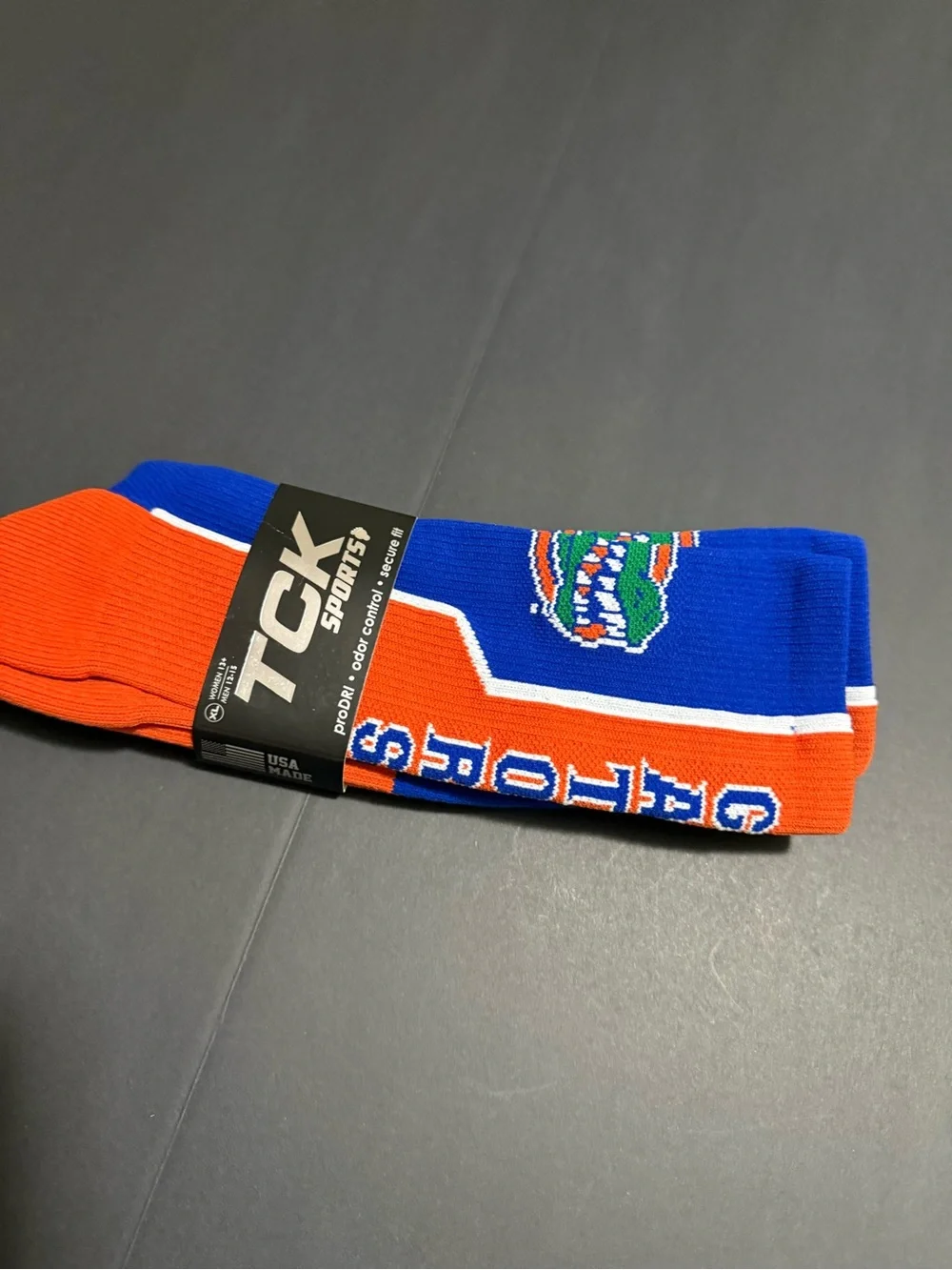 Men's Orange & Blue Three-Finger Fan Glove - GATORS